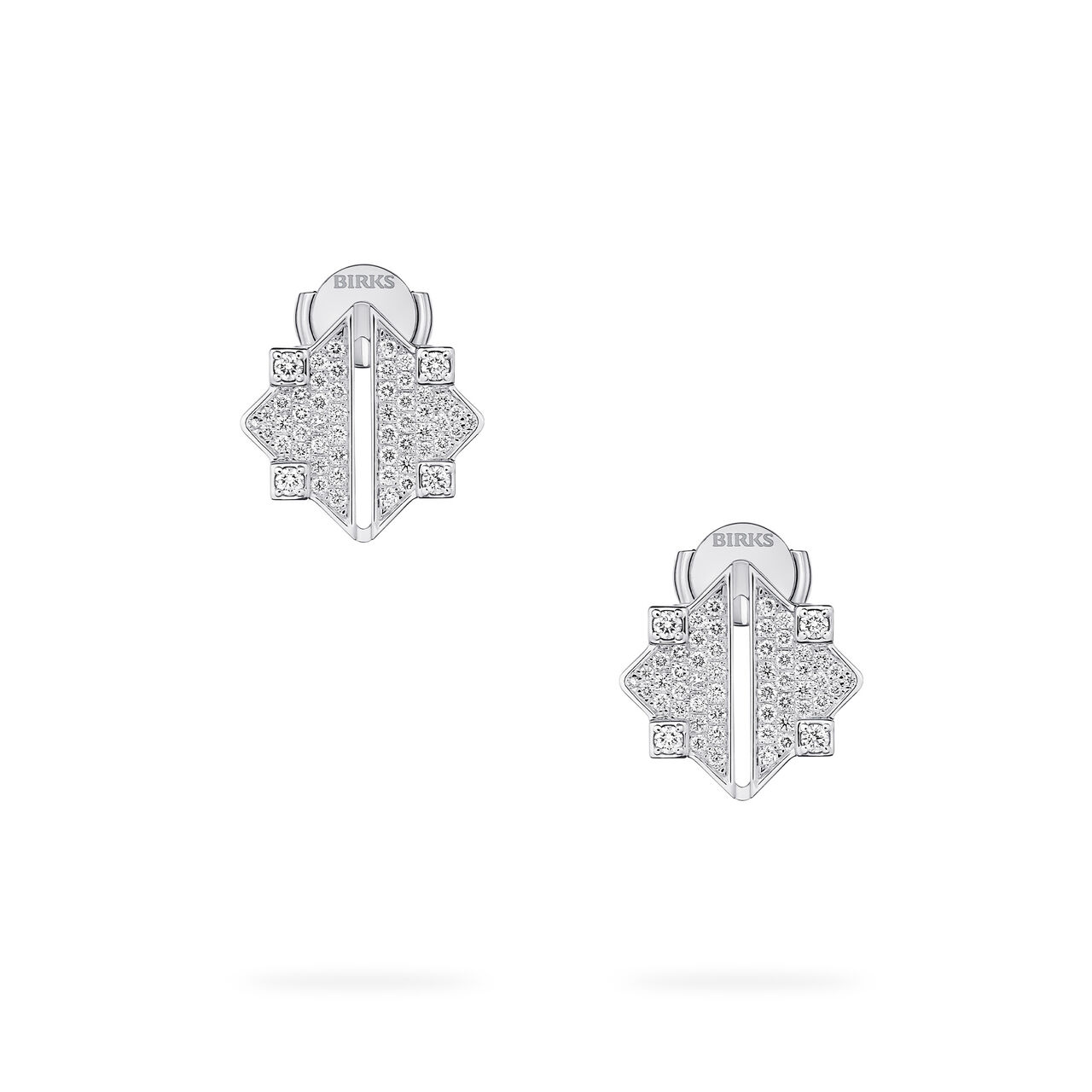 Birks Muse White Gold and Diamond Earrings image number 0